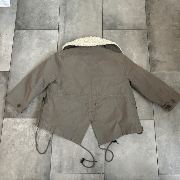 Nicholas K olive green sherpa lined jacket coat parka M - Picture 2 of 9